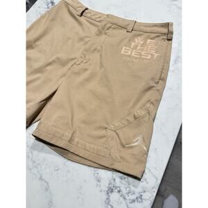 RARE Nike Jordan DJ Khaled We The Best Foundation Golf Shorts 34 Tan Dri Fit